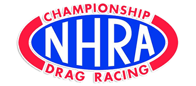 NHRA Championship Drag Racing title screen for Playstation 2